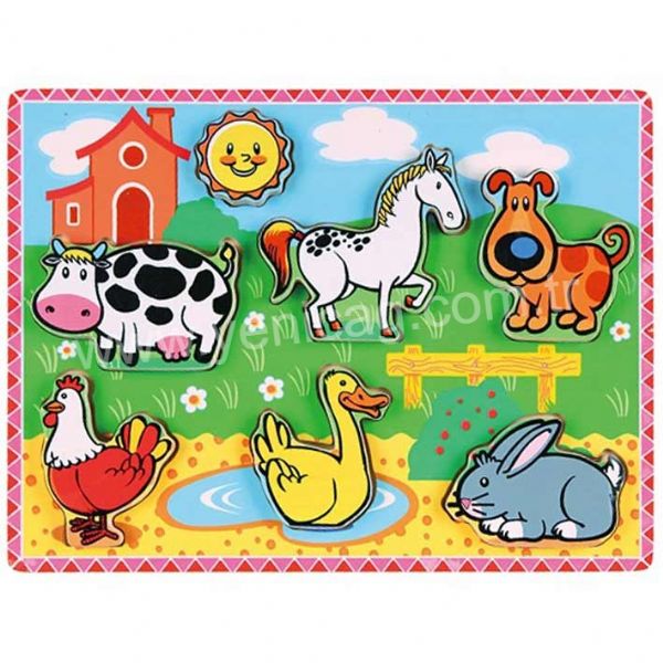 Çiftlik Hayvanları Puzzle 3d